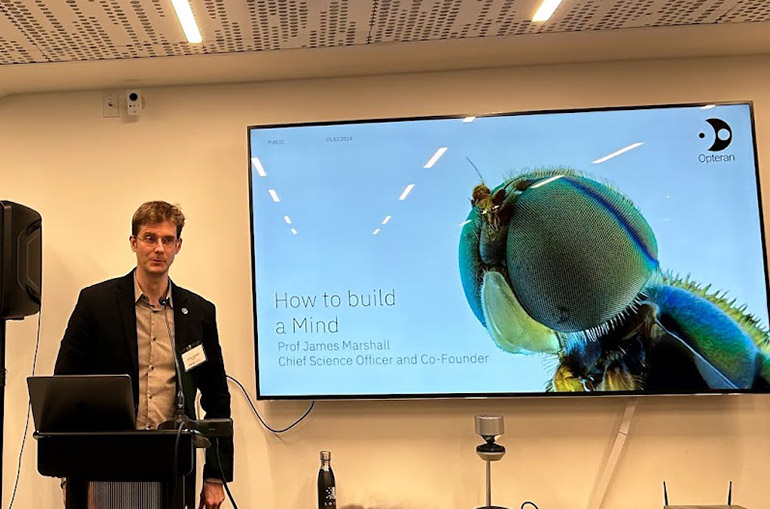 Opteran's Prof. James Marshall at RoboXchange