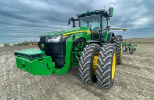 John Deere 8R autonomous tractor.