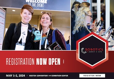 ad for robotics summit registration.