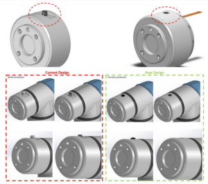 M8 connector on UR e-series cobot arm